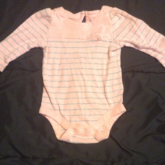 GAP Other - GAP Pink and White Striped Bodysuit Long Sleeve​​